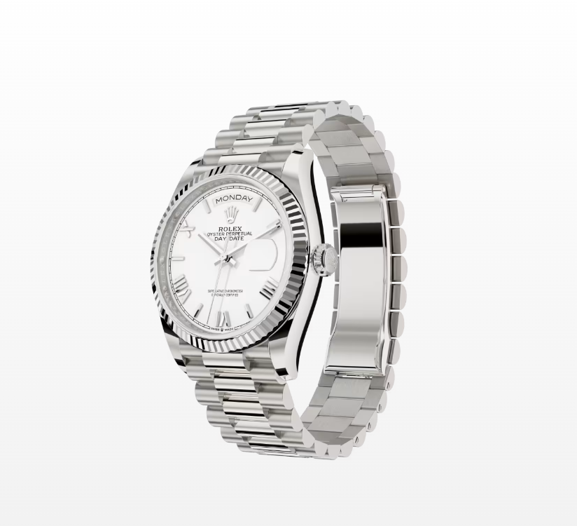 Rolex Day-Date 36 Oyster, 36mm, White Gold Reissue Watch 128239