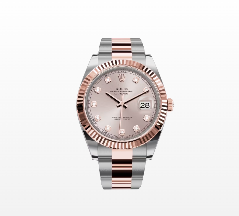 Rolex Datejust 41 Oyster, 41mm, Everose Gold and Oystersteel Reissue Watch  126331