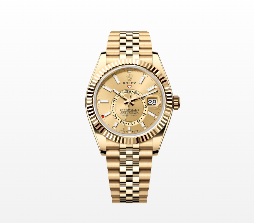 Rolex Sky-Dweller Oyster, 42mm, Oyster, 42mm, Yellow Gold Reissue Watch 366938