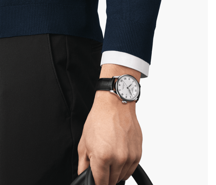 Tissot Le Locle Collection Leather Strap Automatic Men's Watch with 80 Movement, Replica Watch