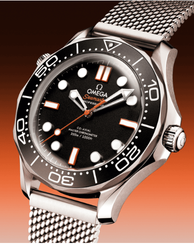 Omega Seamaster Collection, 300M Diver's Watch, 42mm, stainless steel case with stainless steel bracelet (replica watch)