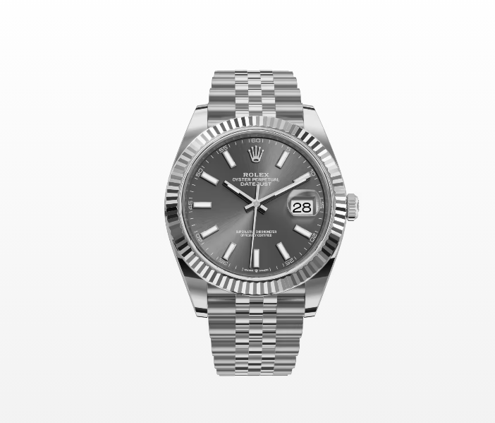log Type 41 oyster, 41mm, white gold and oyster steel Replica Wacthes