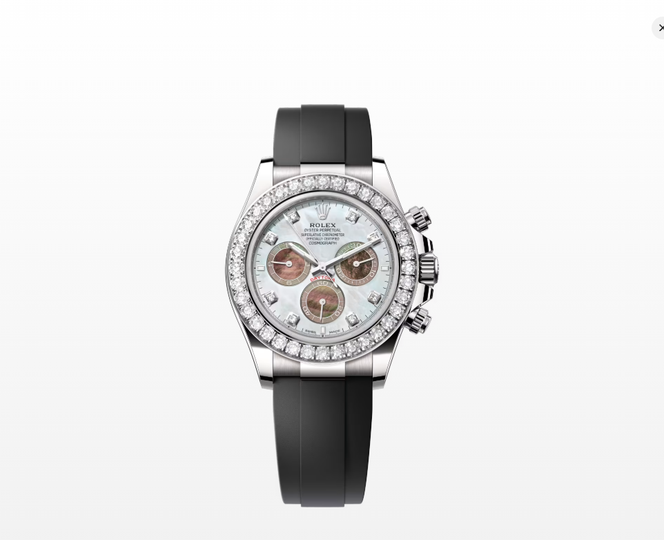 Rolex Cosmograph Daytona Oyster, 40mm, Diamond and White Gold Reissue Watch