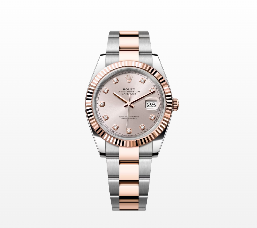 Rolex Datejust 41 Oyster, 41mm, Everose Gold and Oystersteel Reissue Watch  126331