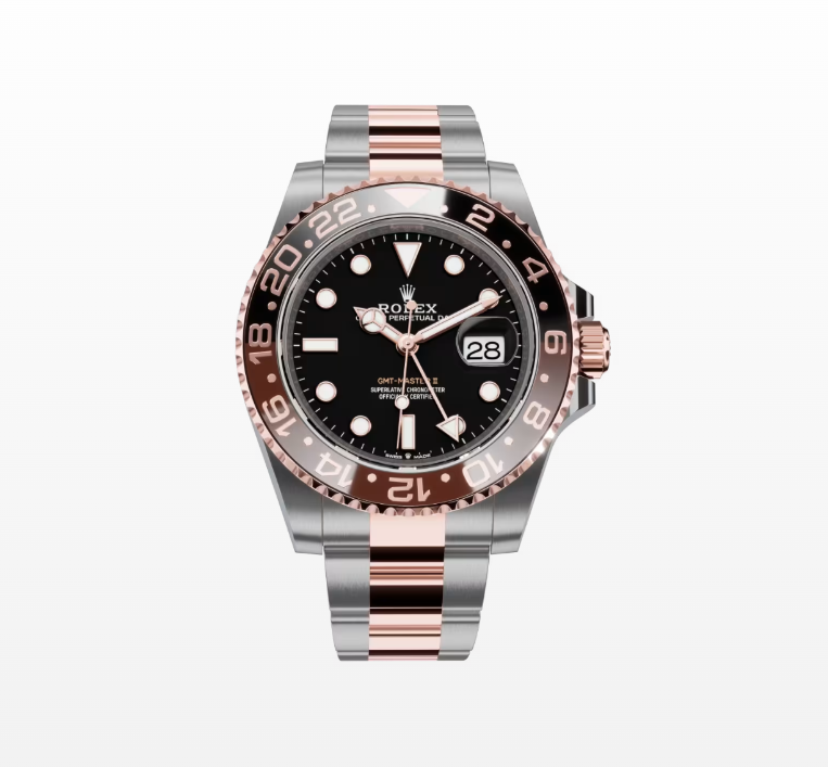 Rolex GMT-Master II, Oyster, 40mm, Everose Rolesor (Everose Gold and Oystersteel) Reissue Watch  126711CHN