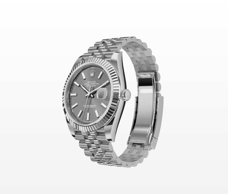 log Type 41 oyster, 41mm, white gold and oyster steel Replica Wacthes