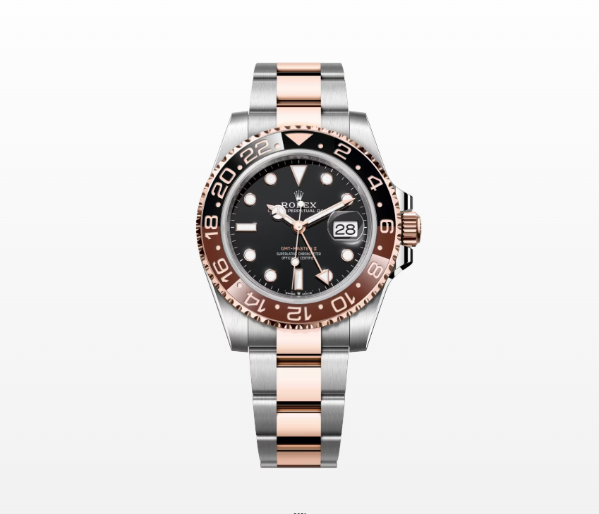 Rolex GMT-Master II, Oyster, 40mm, Everose Rolesor (Everose Gold and Oystersteel) Reissue Watch  126711CHN