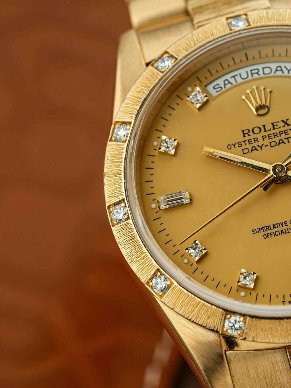 Rolex Day-Date Diamond-encrusted yellow banana