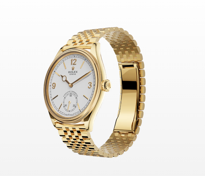 Rolex 1908, 39mm, 18K Yellow Gold, Polished Finish Reissue Watch  525508