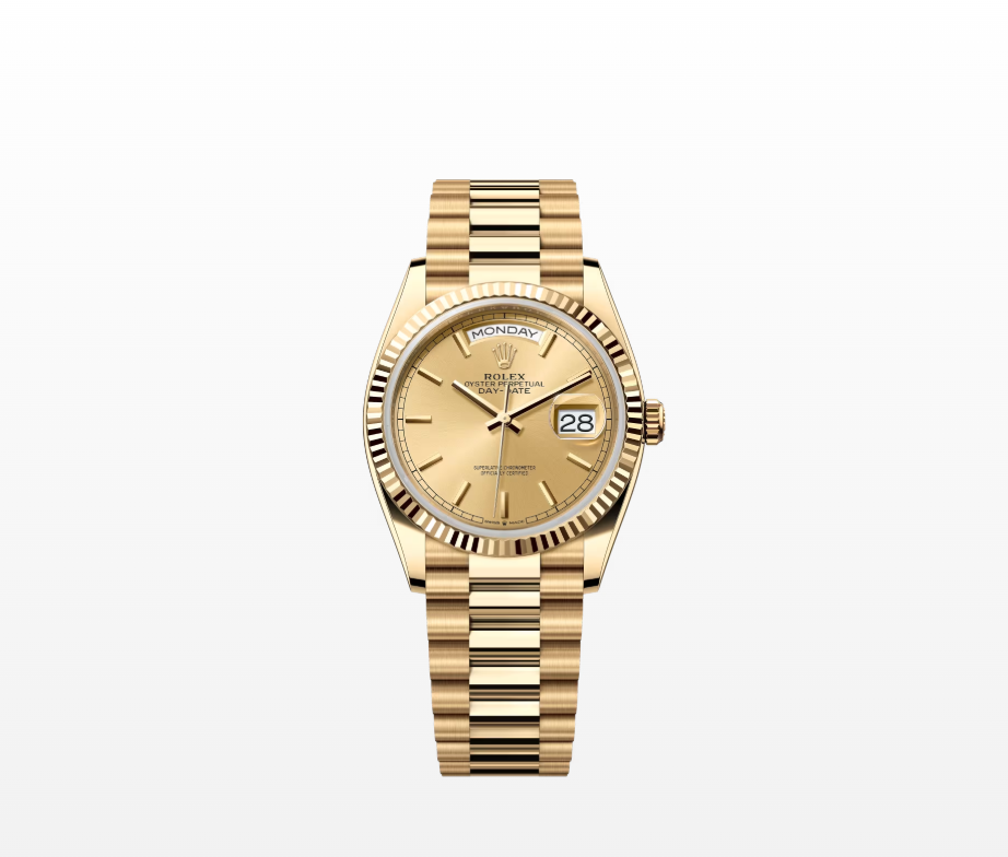 Rolex Day-Date 36 Oyster, 36mm, Yellow Gold Reissue Watch 128238