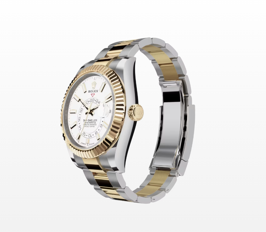 Rolex Sky-Dweller Oyster, 42mm, Yellow Gold and Oystersteel Reissue Watch 336933