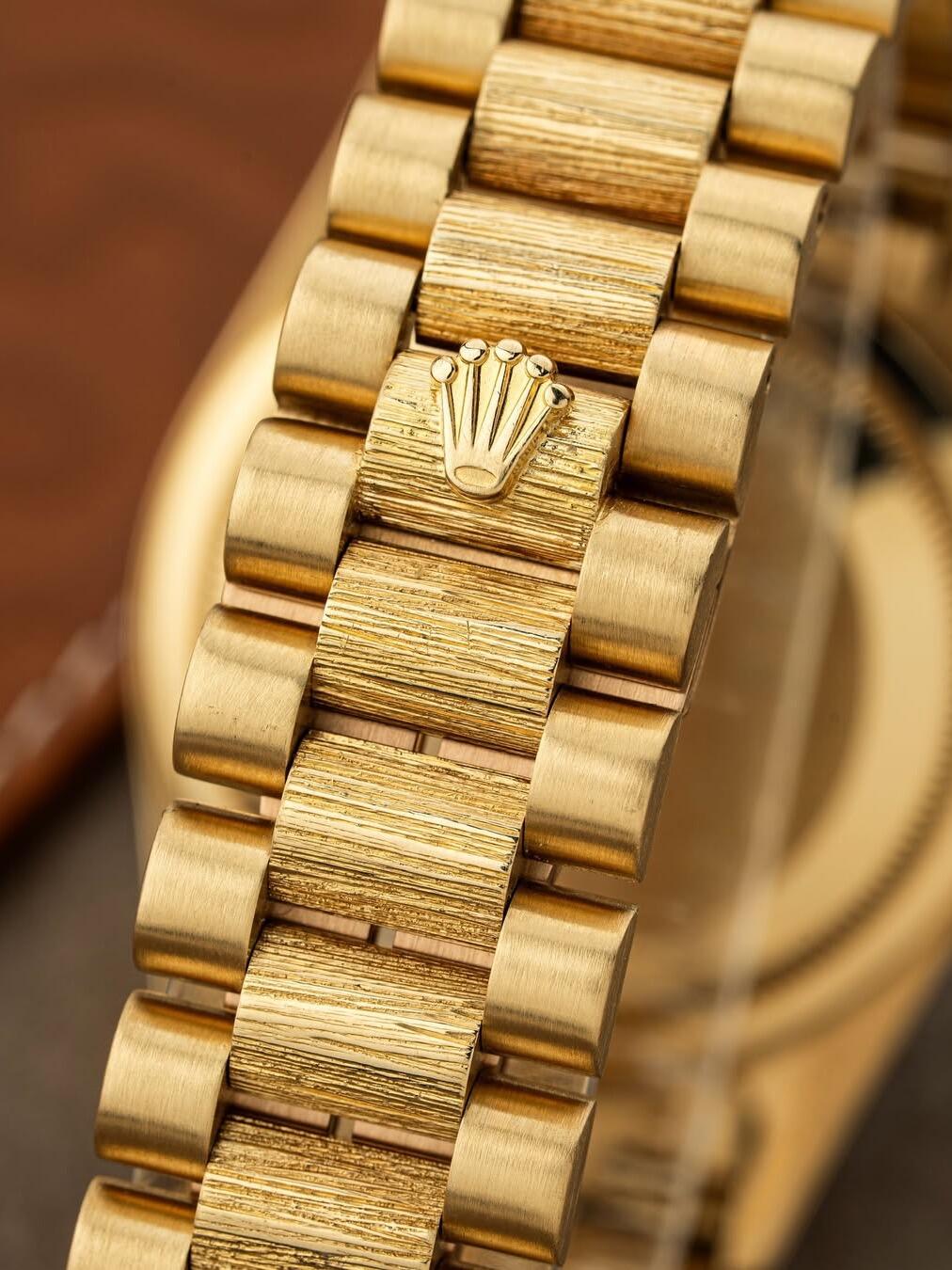 Rolex Day-Date Diamond-encrusted yellow banana