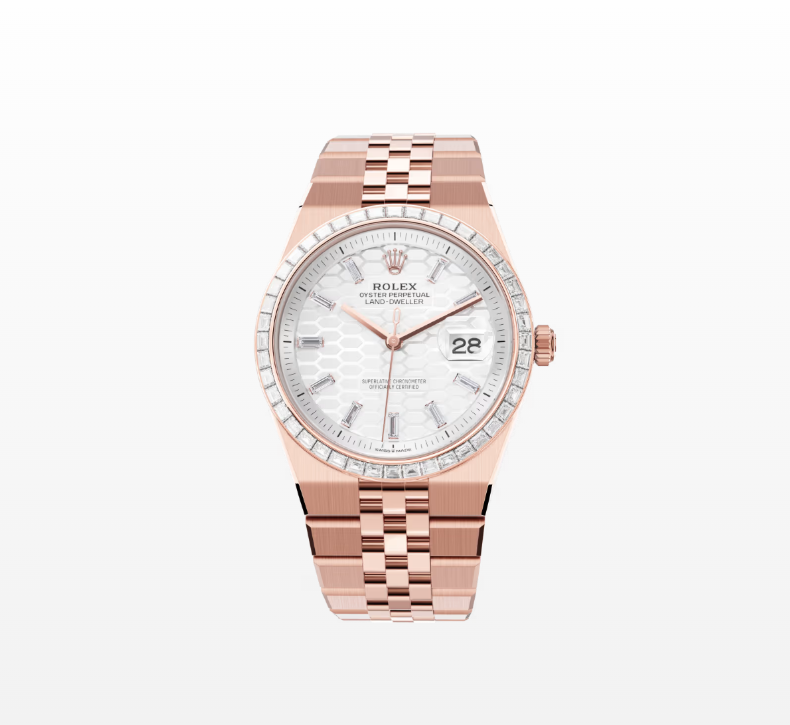 Rolex  Ranger Oyster-type, 36 mm, diamond and eternal rose gold women’s replica watchModel 127285TBR