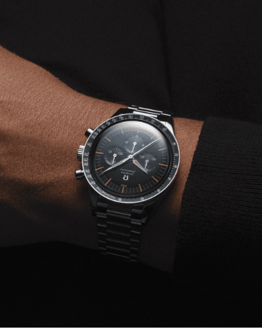 Omega Speedmaster Collection, Omega's First Space Watch, 39.7mm, Stainless Steel Case with Stainless Steel Bracelet, Replica Watch