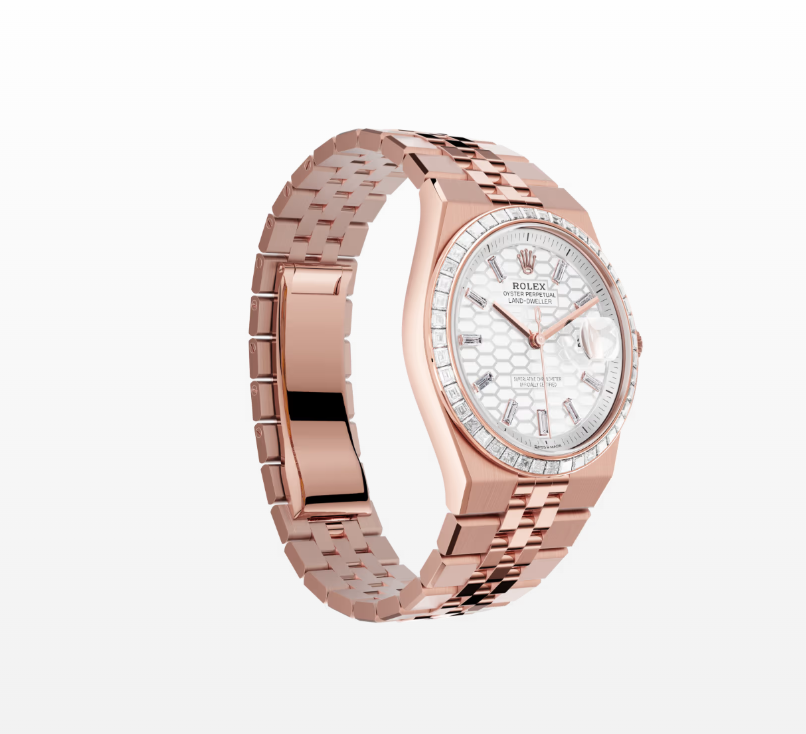 Rolex  Ranger Oyster-type, 36 mm, diamond and eternal rose gold women’s replica watchModel 127285TBR