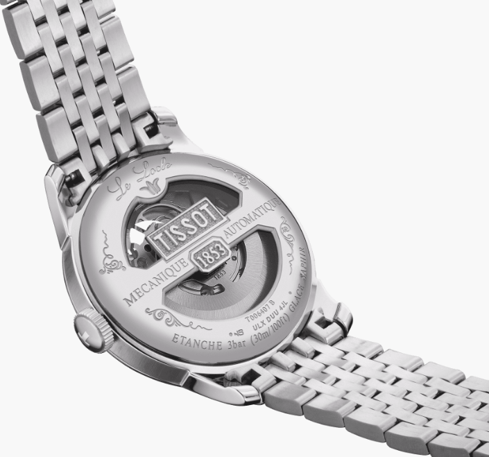 Tissot Le Locle Collection Stainless Steel Bracelet Automatic Men's Watch with 80 Movement, 20th Anniversary Edition, Replica Watch