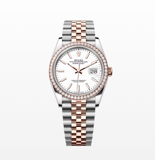 Rolex Datejust 36 Oyster, 36mm, Diamonds, Everose Gold and Oystersteel 126287RBR
