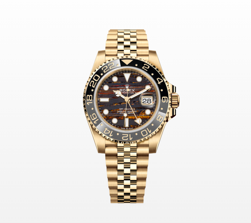Rolex GMT-Master II, Oyster, 40mm, Yellow Gold Reissue Watch 126718GRNR