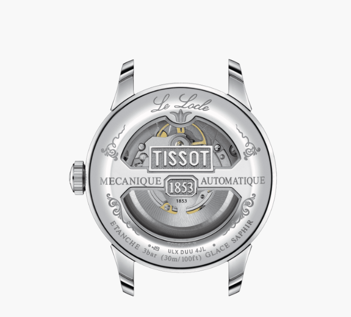 Tissot Le Locle Collection Stainless Steel Bracelet Automatic Men's Watch with 80 Movement, 20th Anniversary Edition, Replica Watch