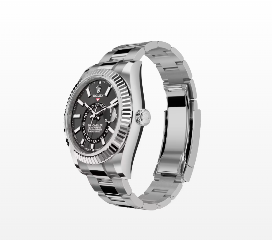Rolex Sky-Dweller Oyster, 42mm, White Gold and Oystersteel Reissue Watch 336934