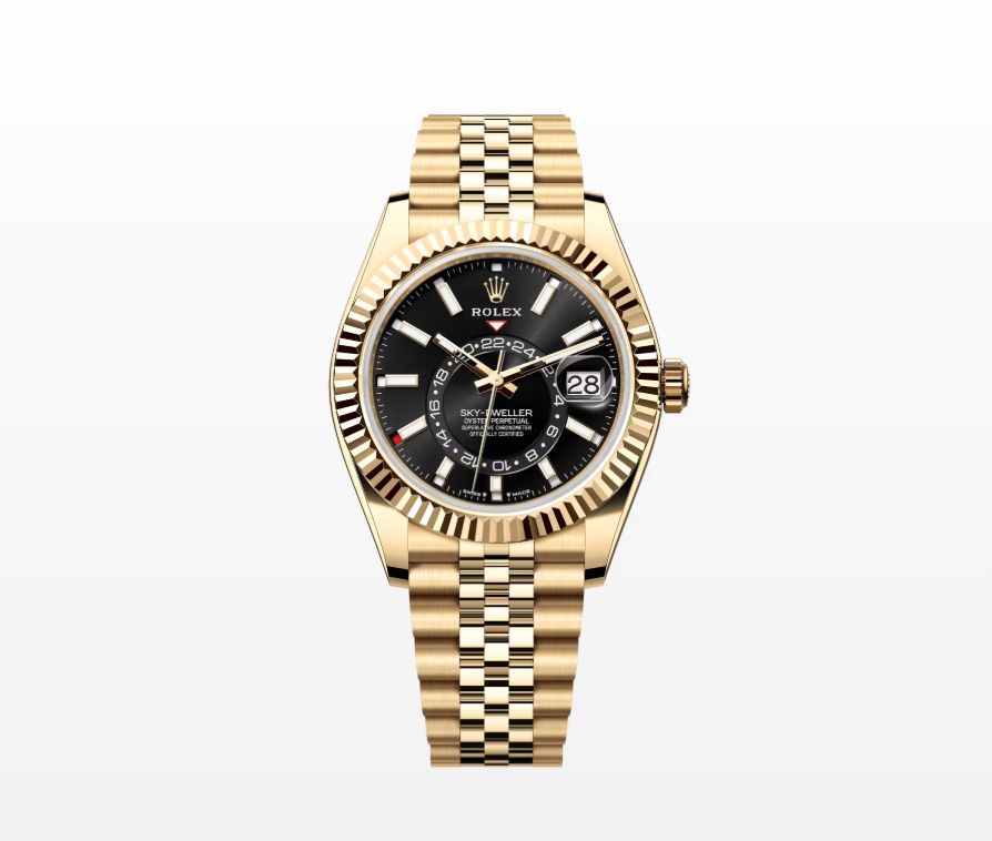 Rolex Sky-Dweller Oyster, 42mm, Oyster, 42mm, Yellow Gold Reissue Watch 366938