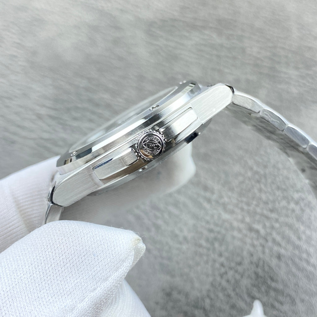 IWC Ingenieur Blue Dial Bracelet Watch - side