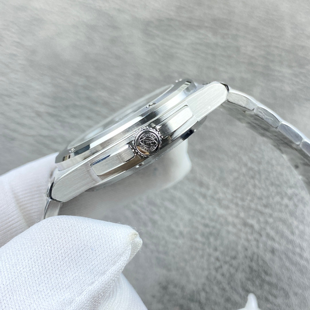 IWC Ingenieur Blue Dial Bracelet Watch - side