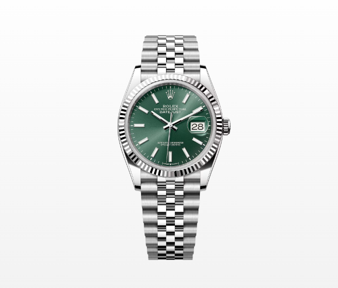 Log Type 36 oyster, 36mm, white gold and oyster steel Replica Wacthes