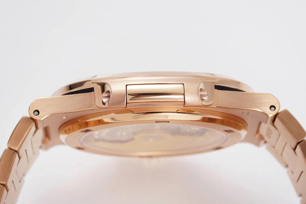 Patek Philippe Nautilus Watch 002 Rose Gold White Dial - product view 3