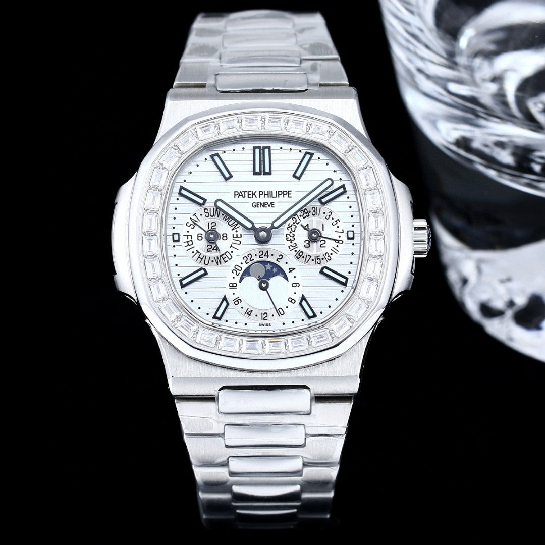 Patek Philippe Nautilus Watch 005 Steel Complication - product view 1