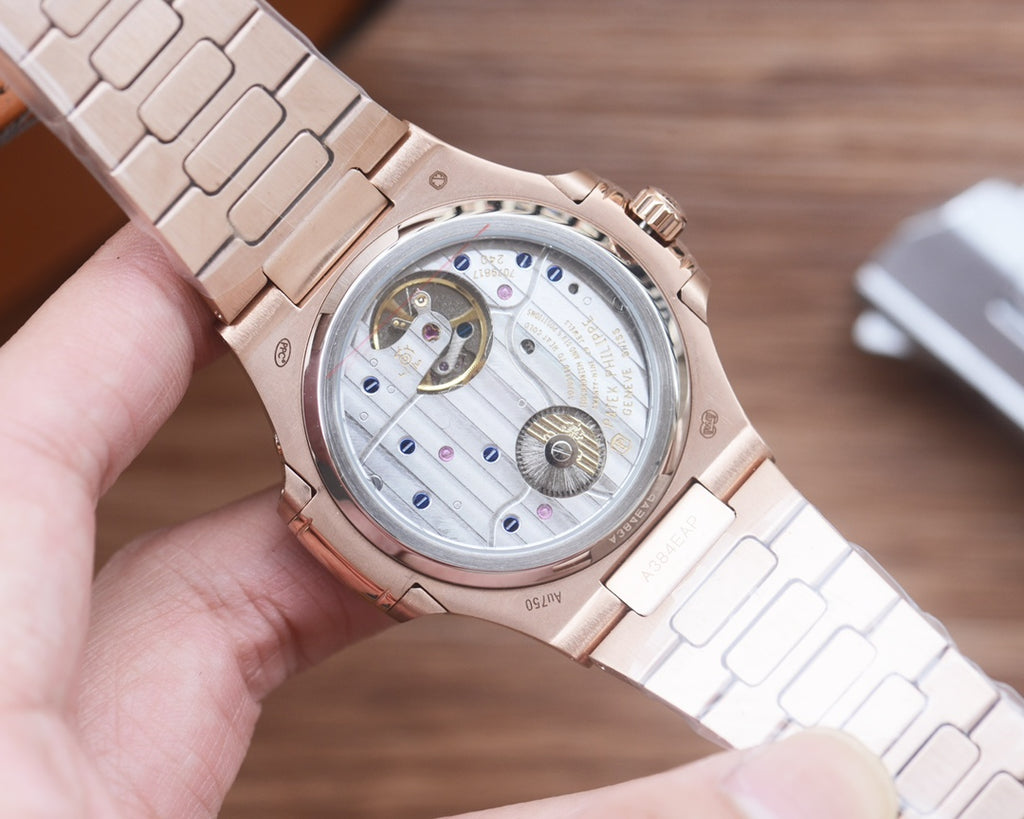 Patek Philippe Nautilus Watch 009 Rose Gold White Dial - product view 1