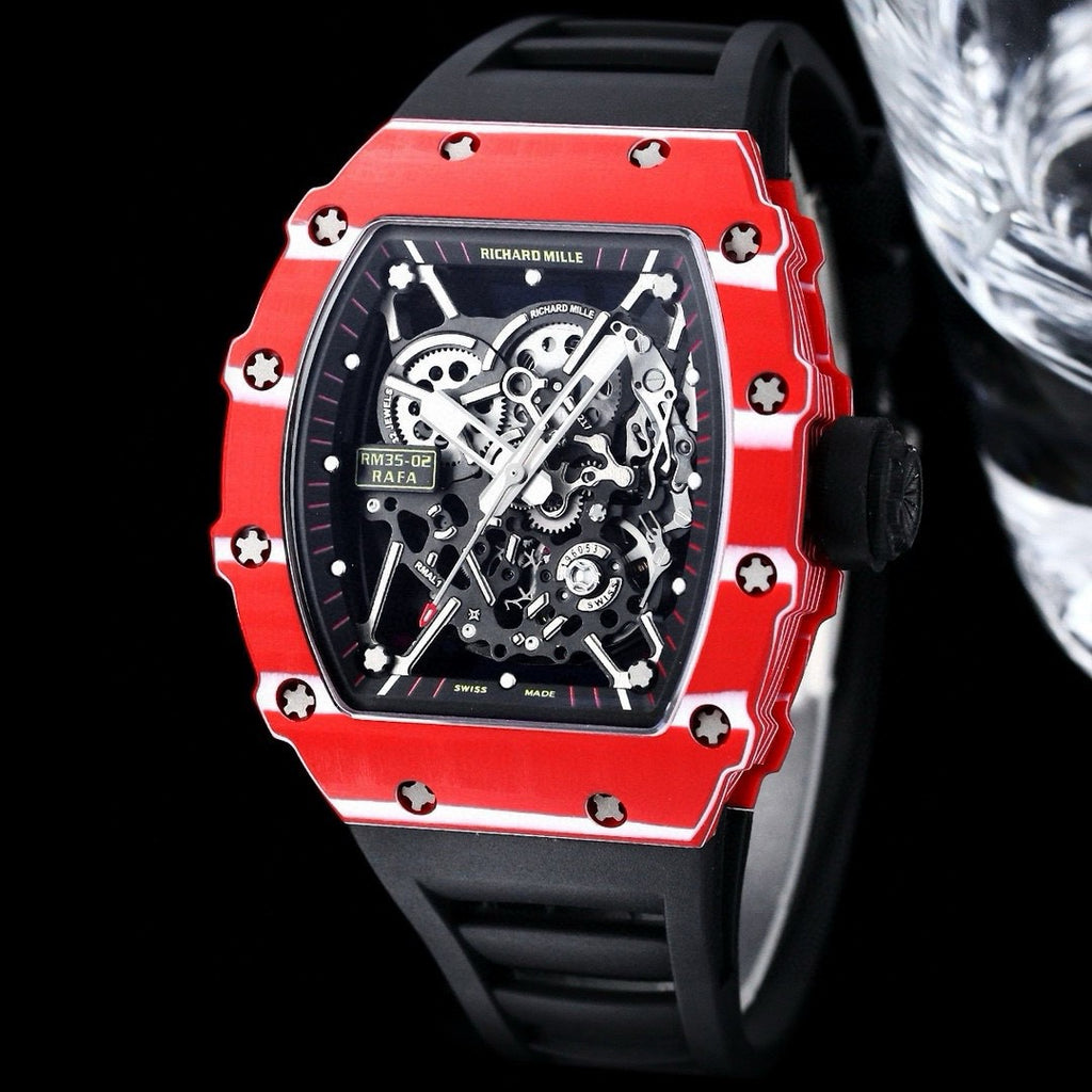 Richard Mille RM 35 Collection Watch 007 Red Multi Strap - product view 3