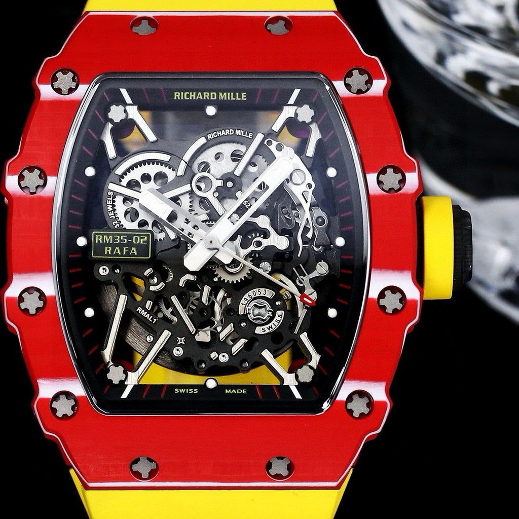 Richard Mille RM 35 Collection Watch 007 Red Multi Strap - product view 5