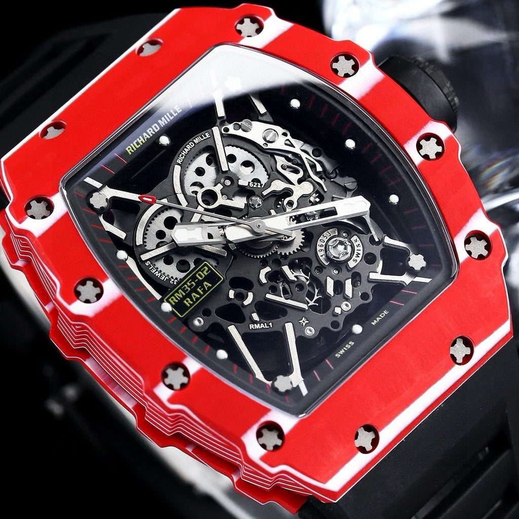 Richard Mille RM 35 Collection Watch 007 Red Multi Strap - product view 6