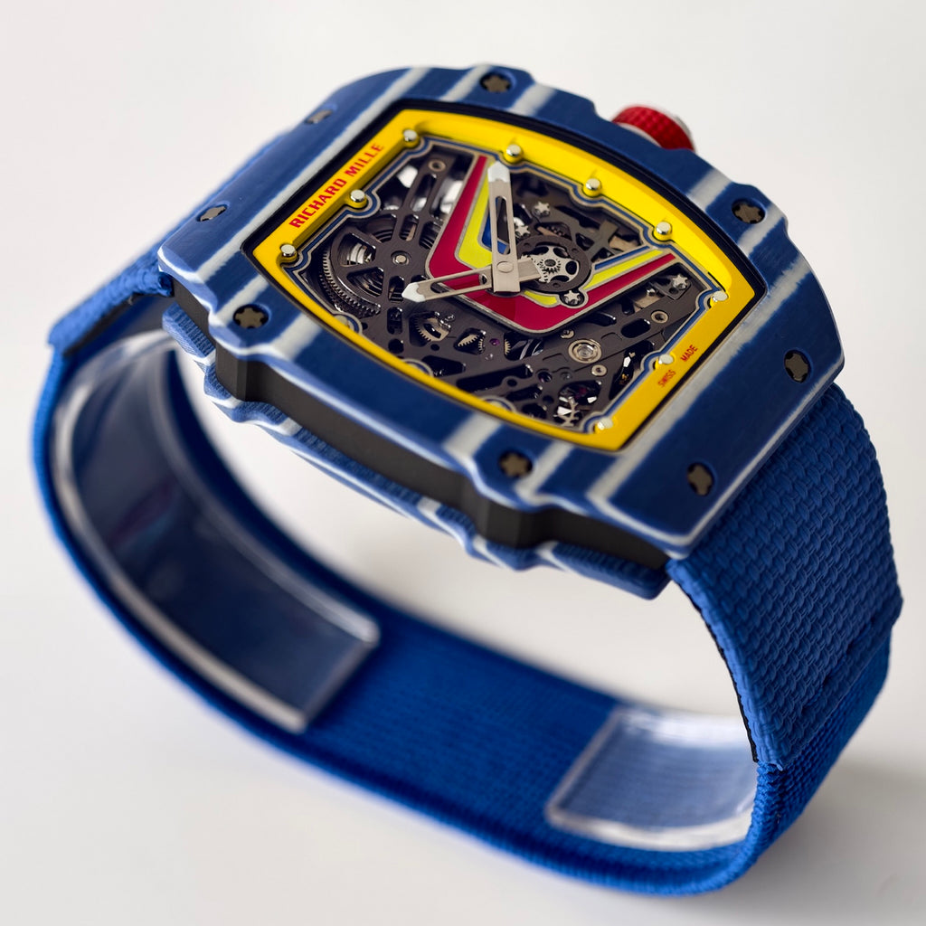 Richard Mille RM 35 Collection Watch 005 Blue Yellow - product view 3