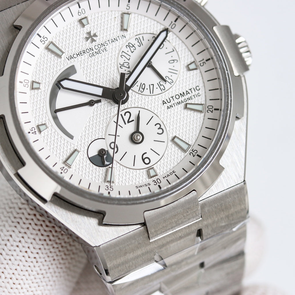 Vacheron Constantin Overseas Watch 001 Steel White Chronograph - product view 2