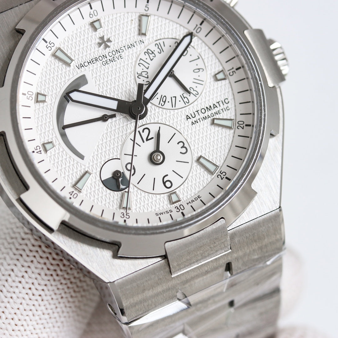Vacheron Constantin Overseas Watch 001 Steel White Chronograph - product view 2