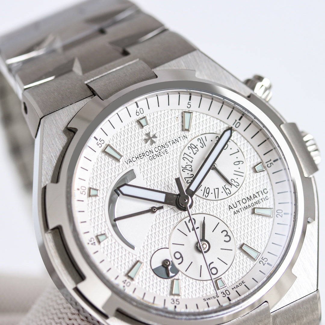 Vacheron Constantin Overseas Watch 001 Steel White Chronograph - product view 3