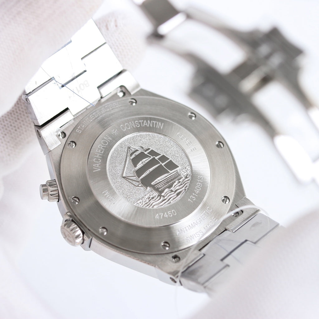 Vacheron Constantin Overseas Watch 001 Steel White Chronograph - product view 10