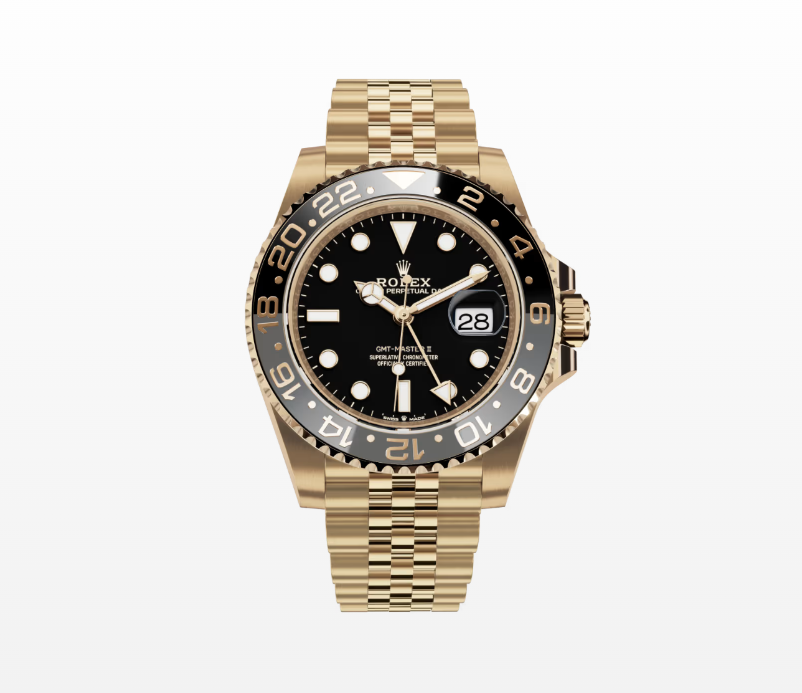 Rolex GMT-Master II, Oyster, 40mm, Yellow Gold Reissue Watch 126718GRNR