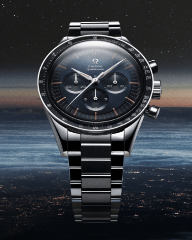 Omega Speedmaster Collection, Omega's First Space Watch, 39.7mm, Stainless Steel Case with Stainless Steel Bracelet, Replica Watch