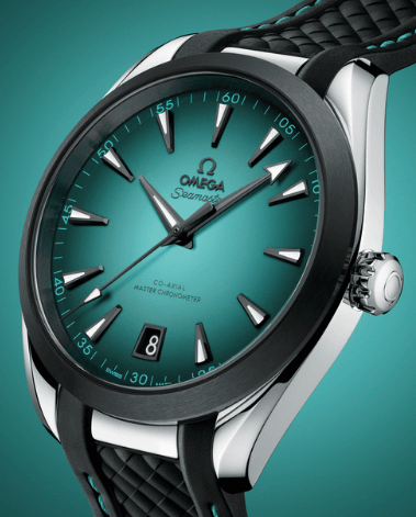 Omega Seamaster Collection, AQUA TERRA 150M Watch, 41mm, stainless steel case with rubber strap (replica watch)