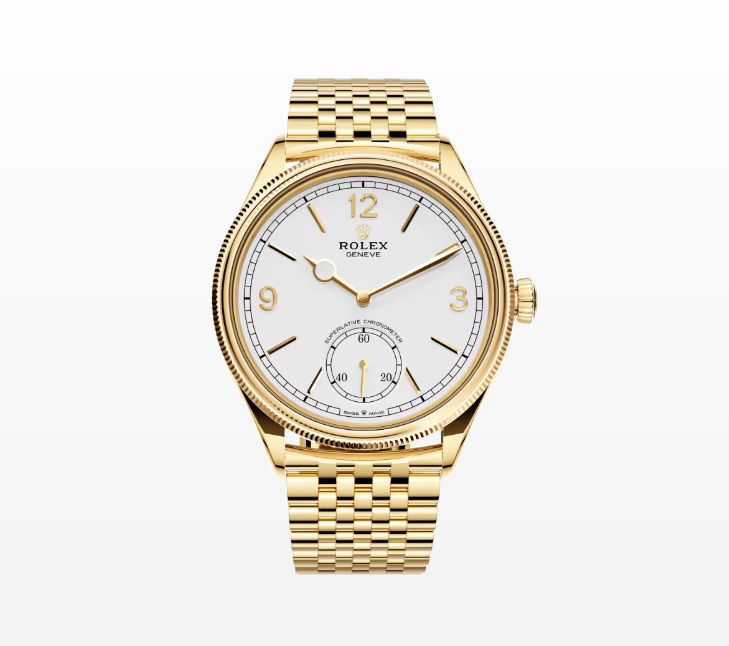 Rolex 1908, 39mm, 18K Yellow Gold, Polished Finish Reissue Watch  525508