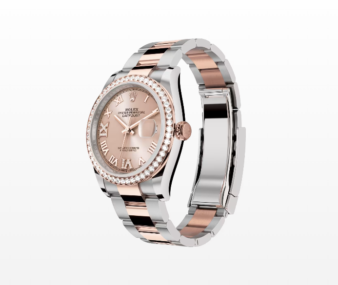 Rolex Datejust 36 Oyster, 36mm, Diamonds, Everose Gold and Oystersteel 126581RBR