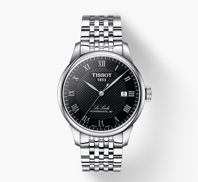 Tissot Le Locle Collection Stainless Steel Bracelet Automatic Men's Watch with 80 Movement, Replica Watch