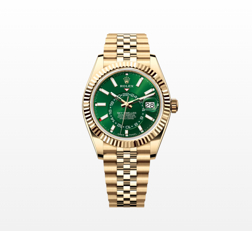 Rolex Sky-Dweller Oyster, 42mm, Oyster, 42mm, Yellow Gold Reissue Watch 366938