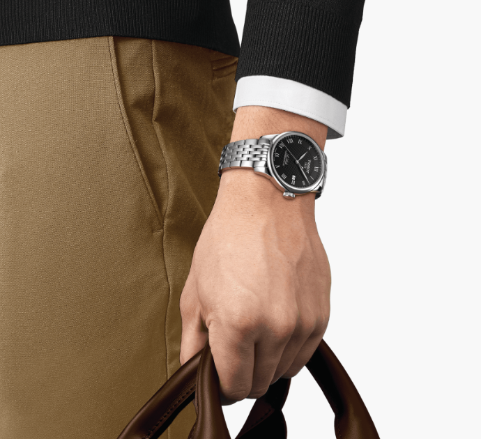 Tissot Le Locle Collection Stainless Steel Bracelet Automatic Men's Watch with 80 Movement, Replica Watch