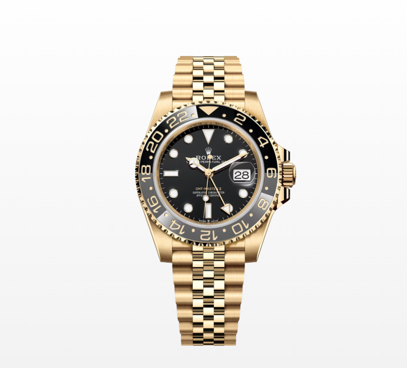 Rolex GMT-Master II, Oyster, 40mm, Yellow Gold Reissue Watch 126718GRNR