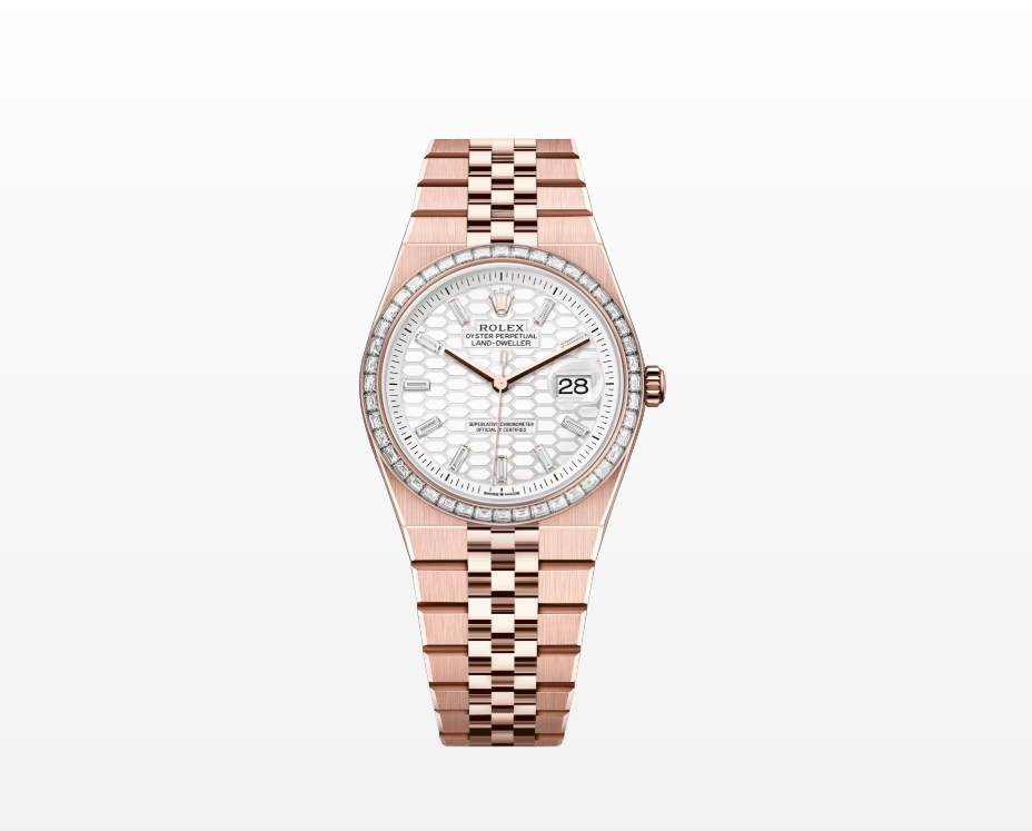 Rolex  Ranger Oyster-type, 36 mm, diamond and eternal rose gold women’s replica watchModel 127285TBR