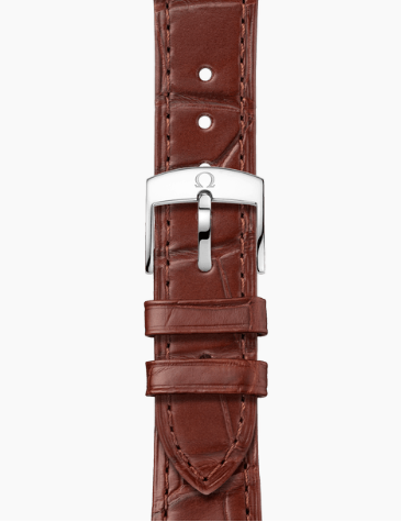 Omega De Ville Collection Elegant Watch, 42mm, Stainless Steel & Sedna™ 18K Gold Case with Crocodile Leather Strap, Replica Watch